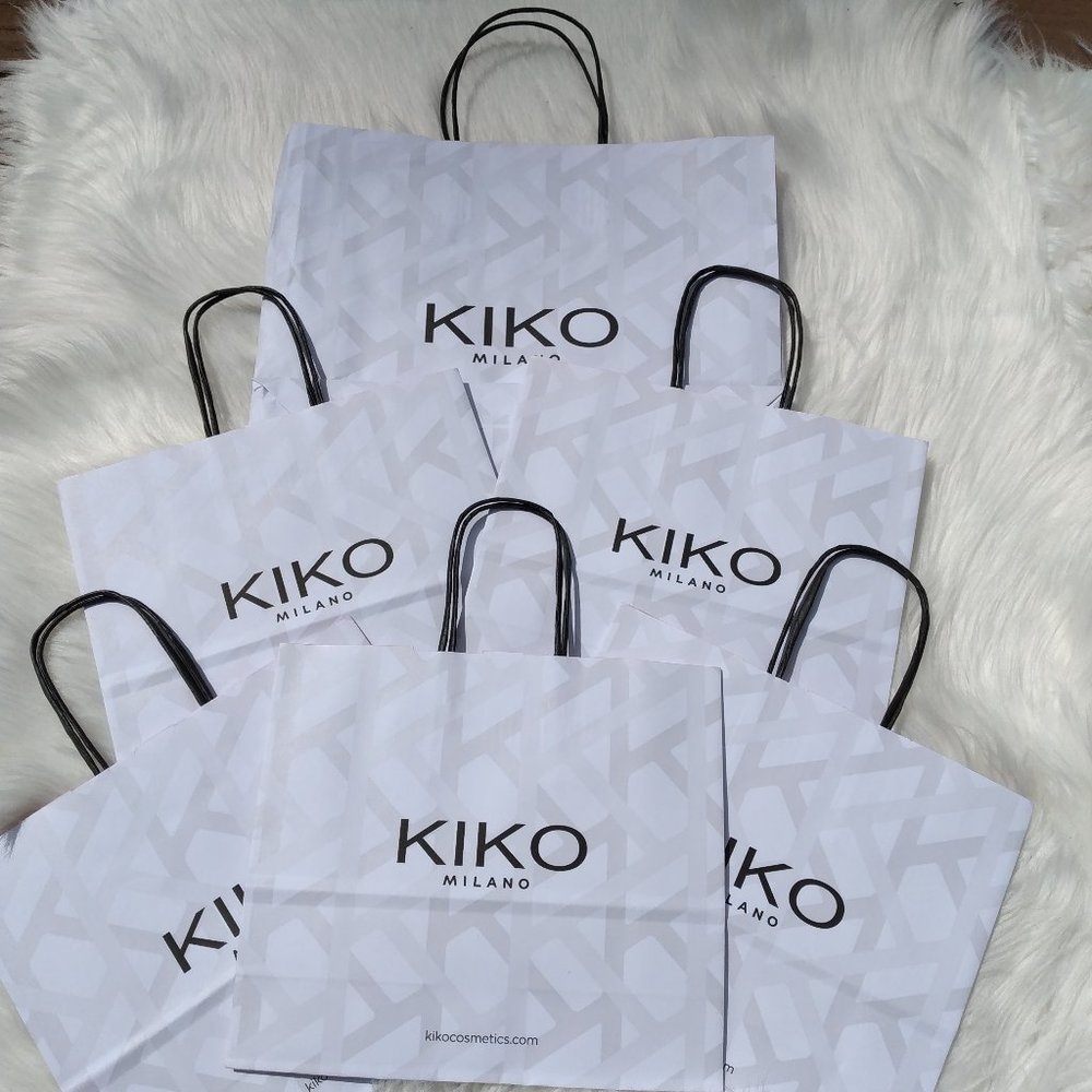 Kiko Milano makeup shopping bags